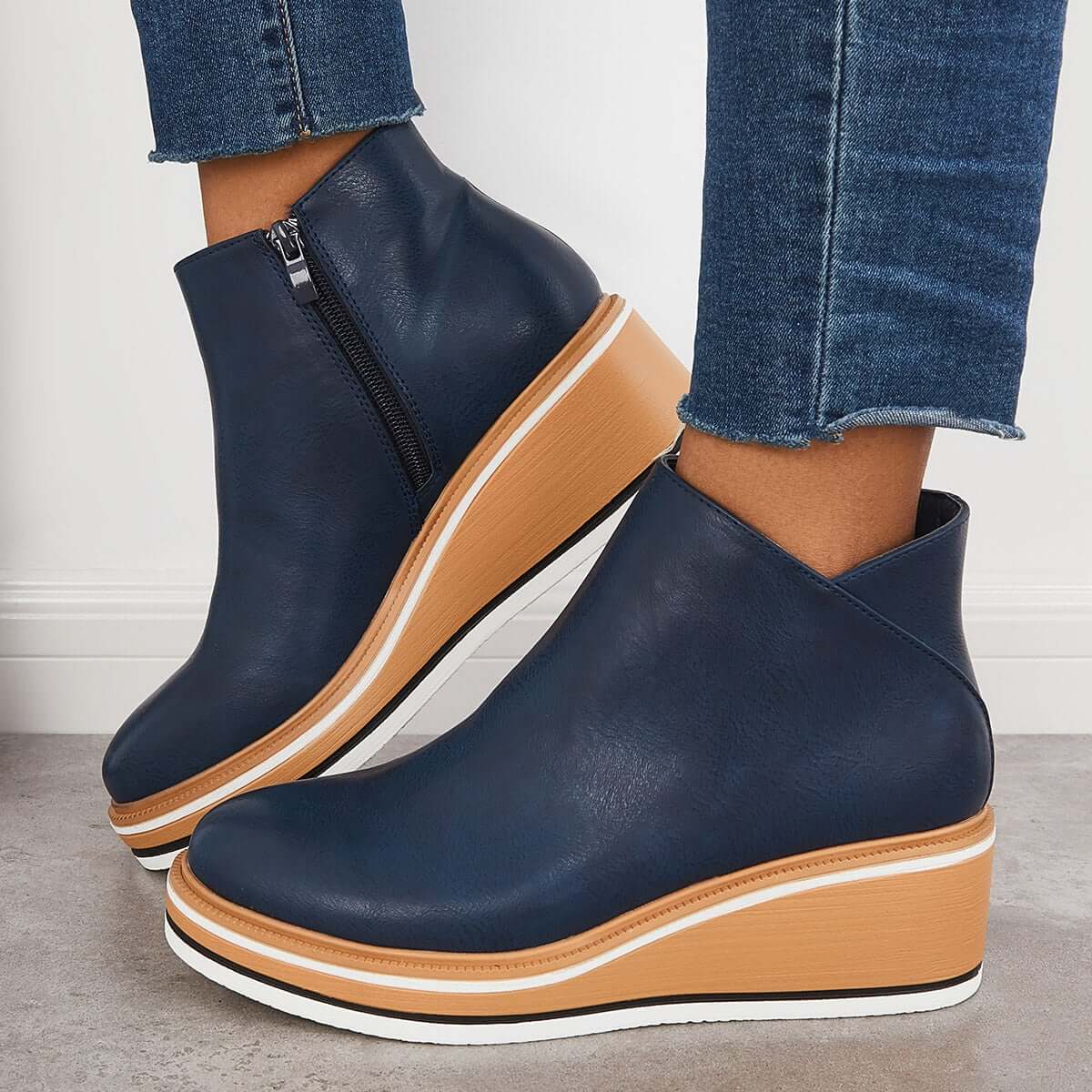 Ava| Ankle Boots with Zipper| 40% OFF