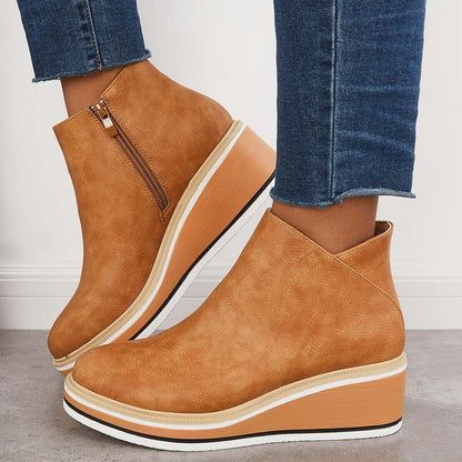 Ava| Ankle Boots with Zipper| 40% OFF