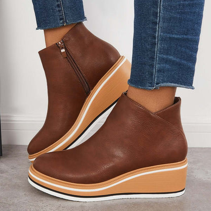 Ava| Ankle Boots with Zipper| 40% OFF