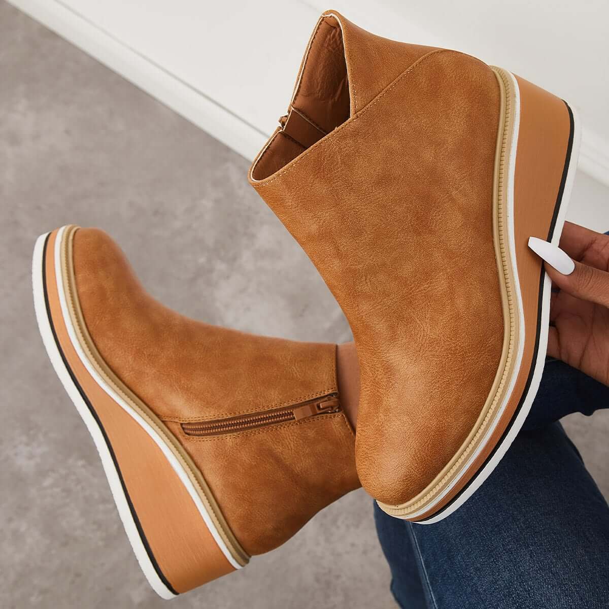 Ava| Ankle Boots with Zipper| 40% OFF