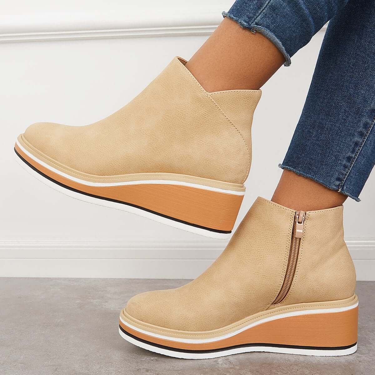 Ava| Ankle Boots with Zipper| 40% OFF