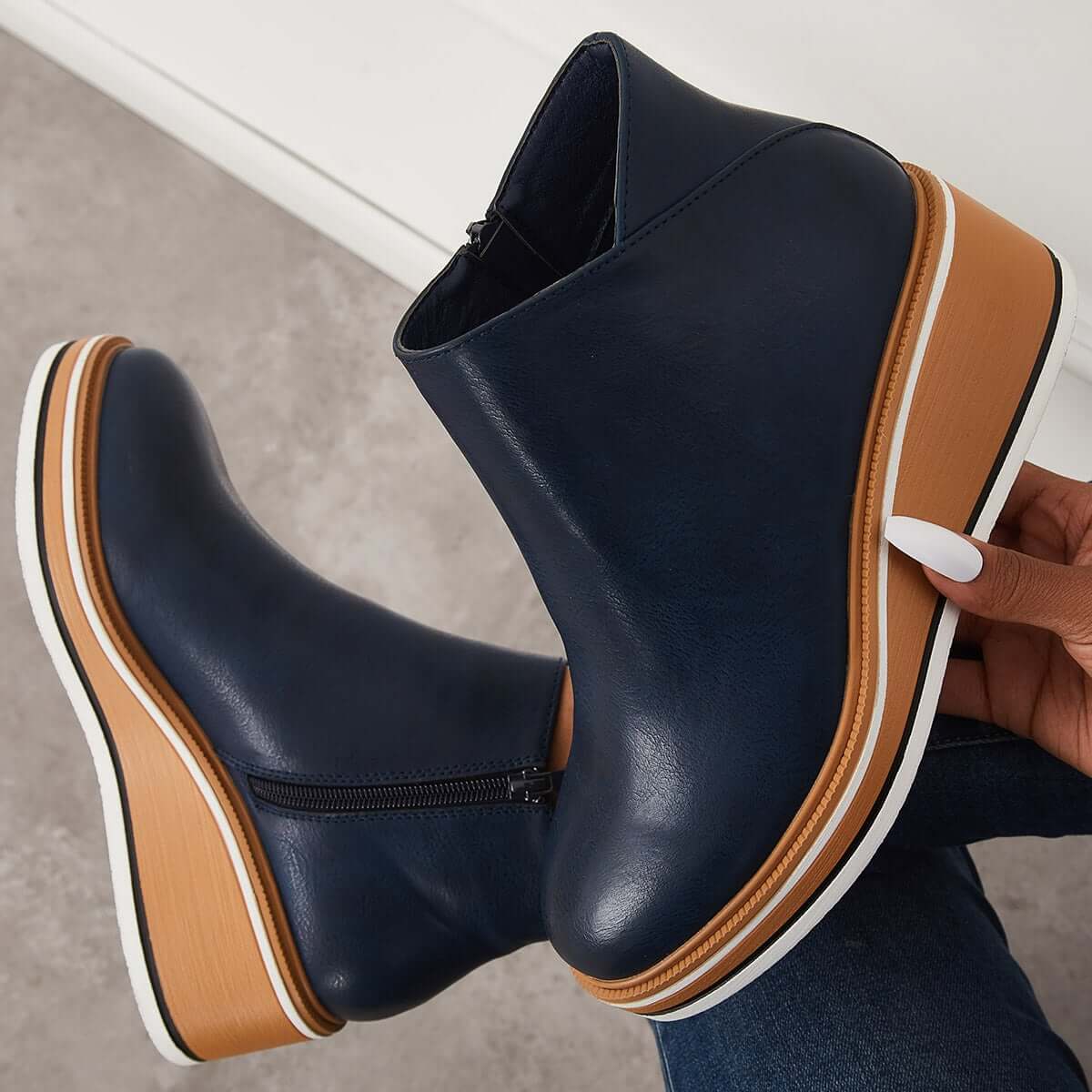 Ava| Ankle Boots with Zipper| 40% OFF