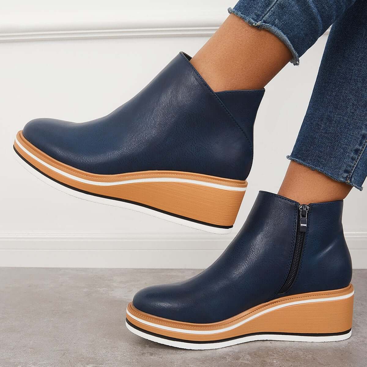 Ava| Ankle Boots with Zipper| 40% OFF