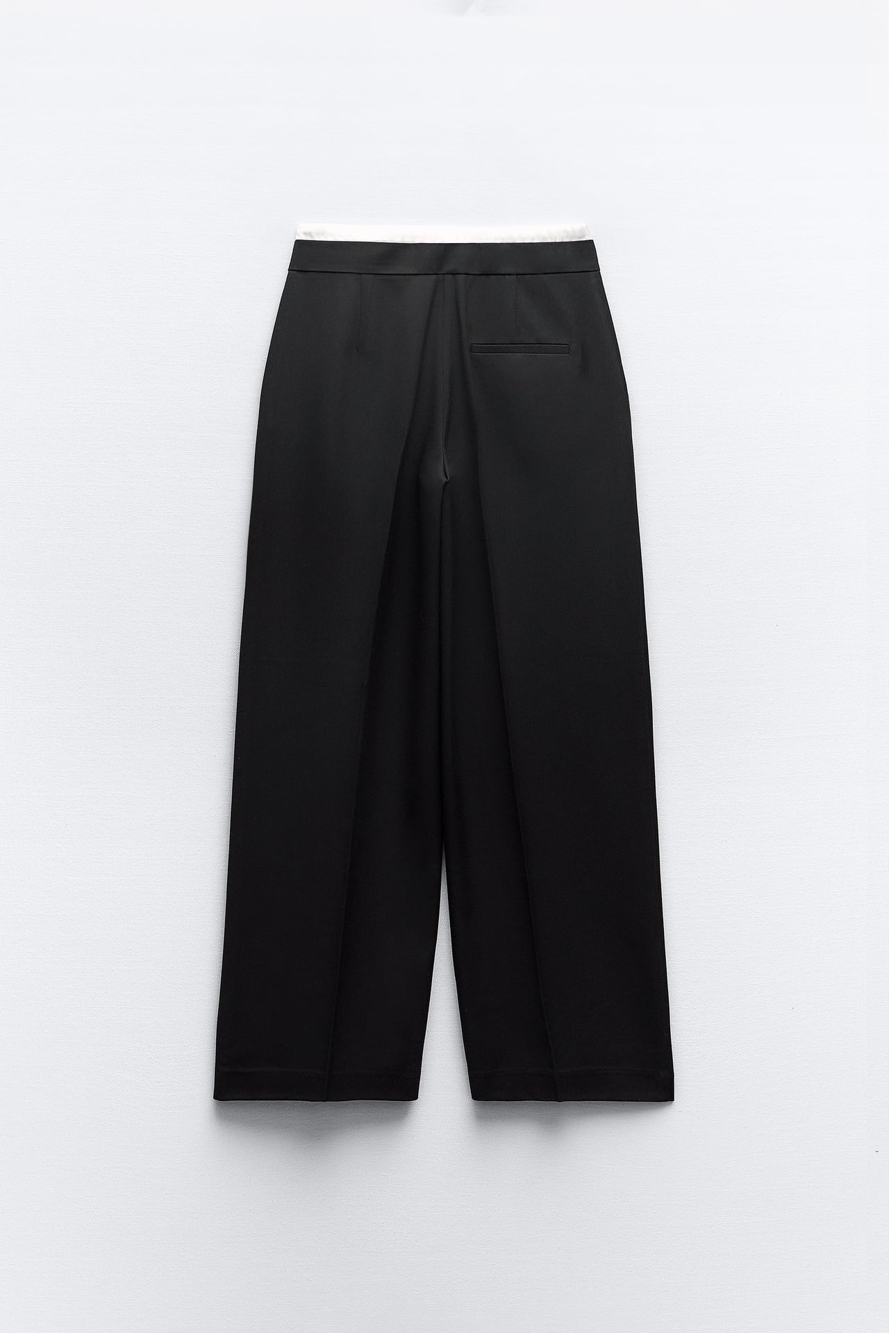 Wide Trousers With Double Waistband