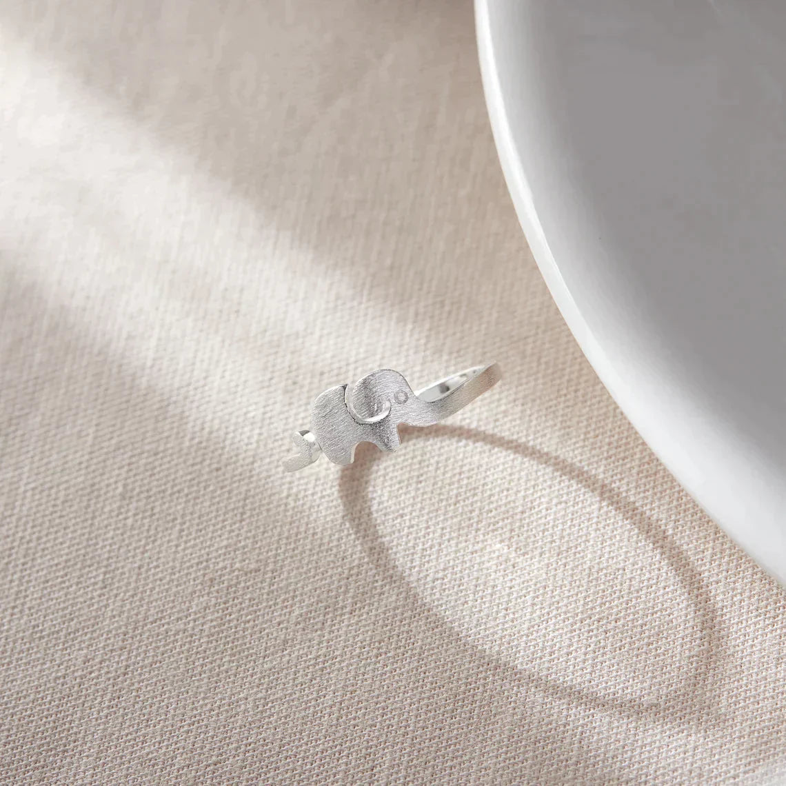 Elephant Silver Ring