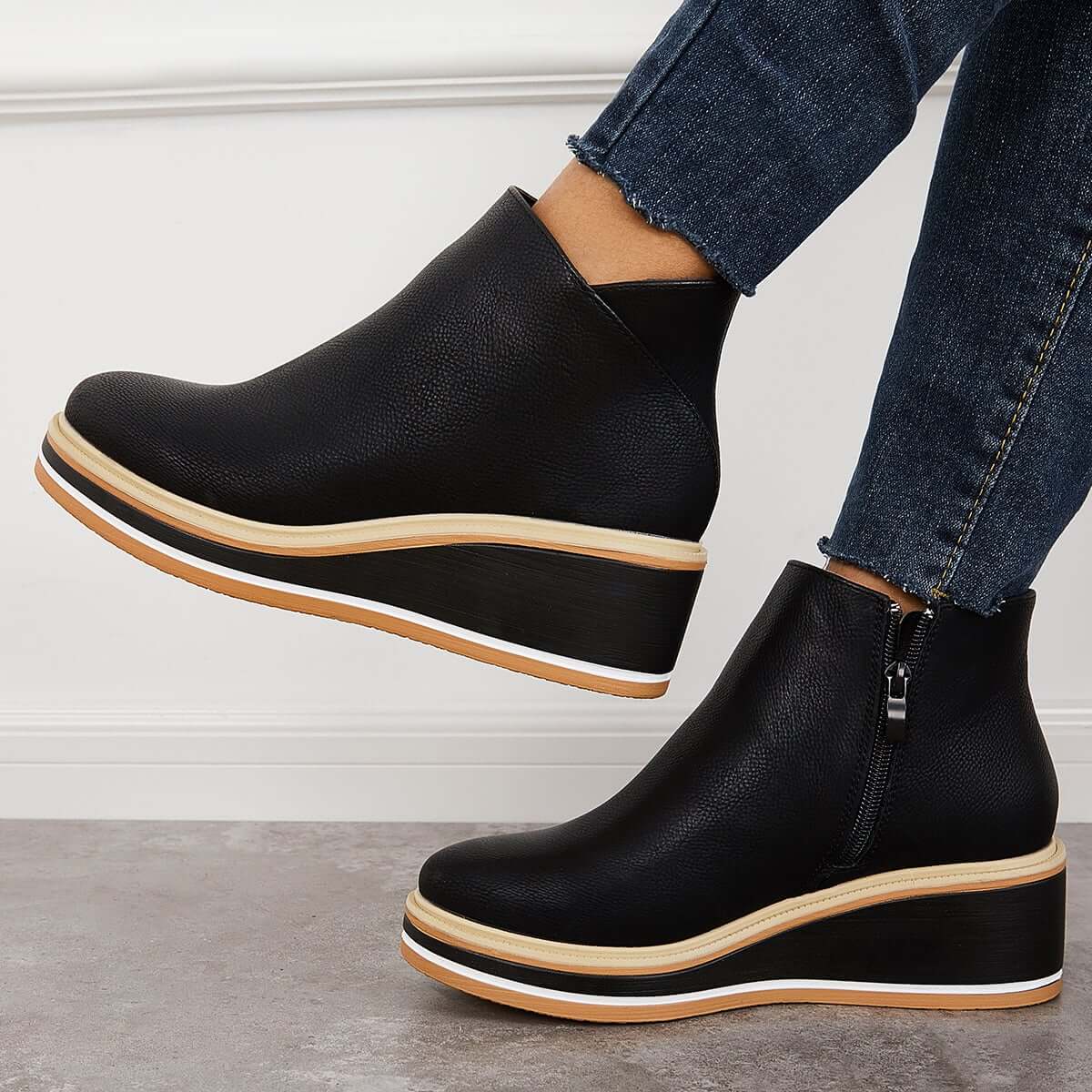 Ava| Ankle Boots with Zipper| 40% OFF