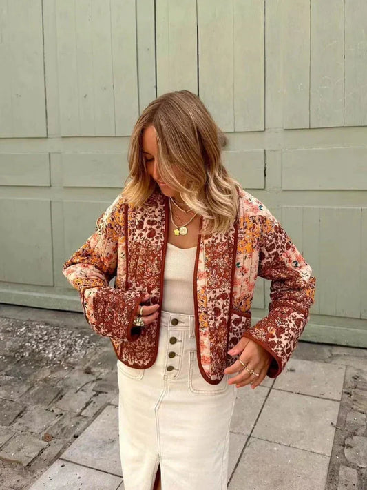 GILLIAN™ - Soft Checkered Vintage Jacket - MuseMode