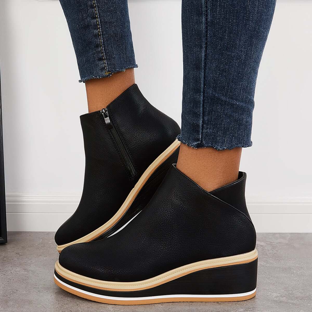 Ava| Ankle Boots with Zipper| 40% OFF