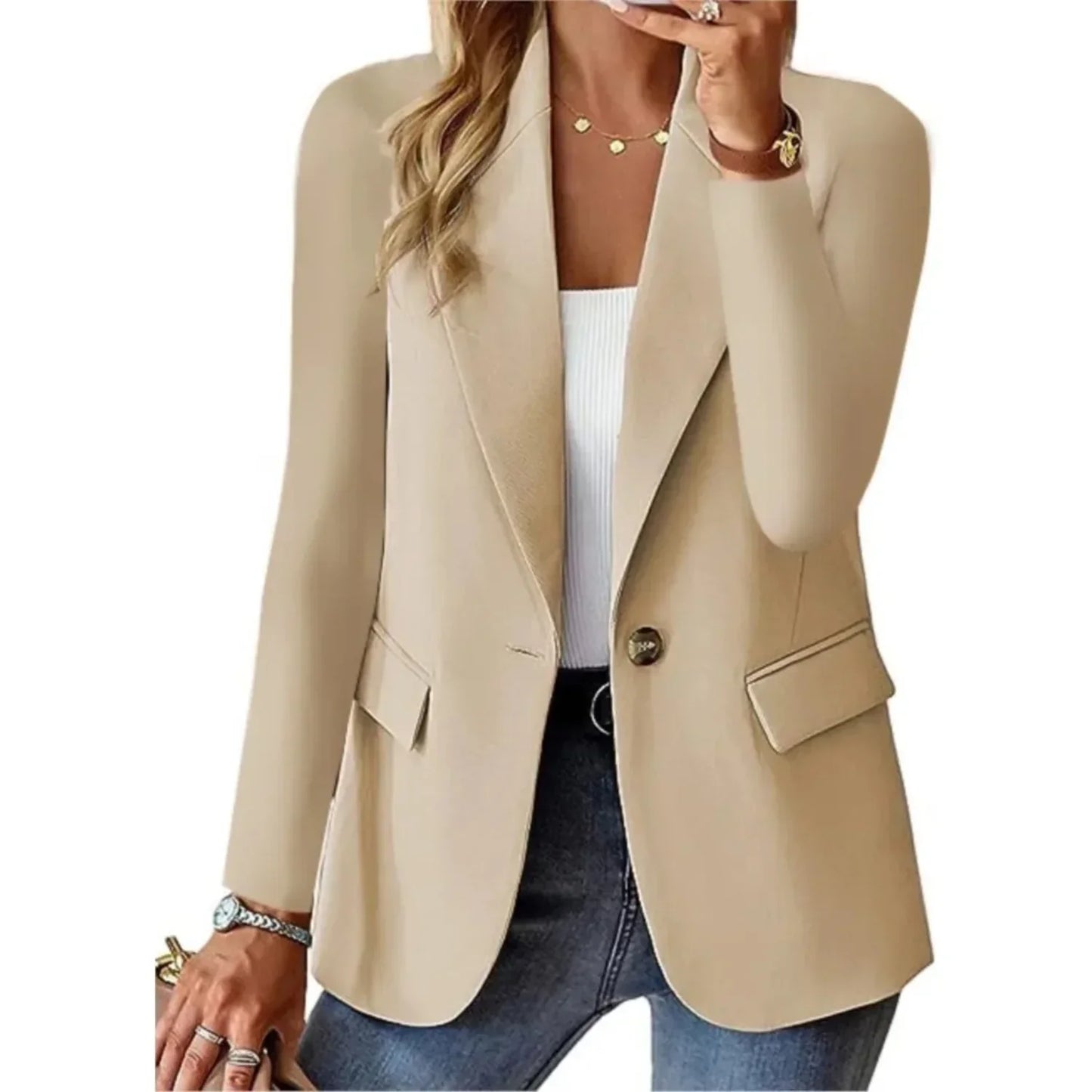 BRITTANY™ - Sophisticated Long Sleeve Blazer