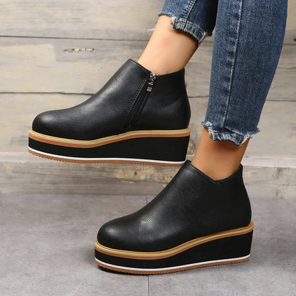 Ava| Ankle Boots with Zipper| 40% OFF