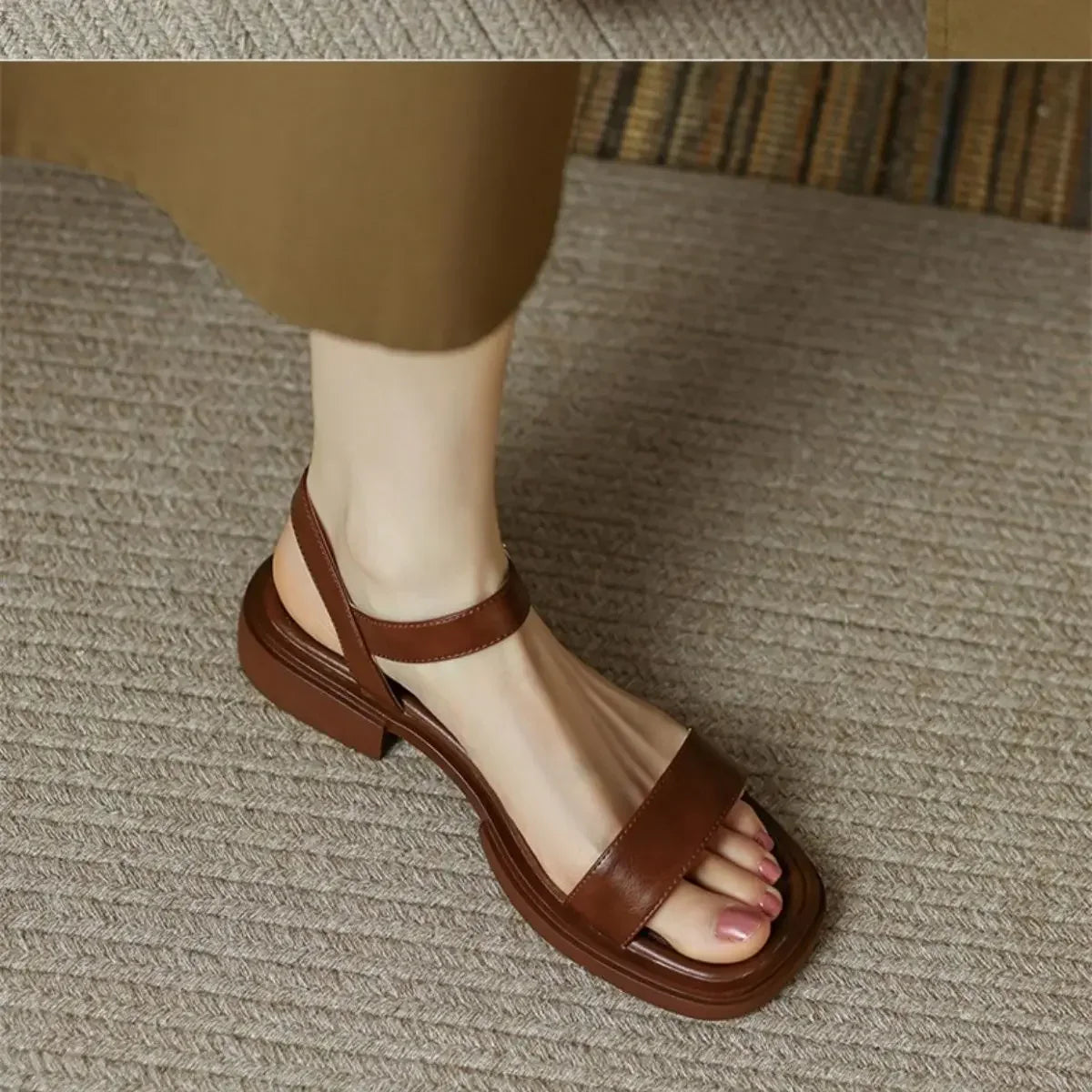 Brigitte Low Heel Sandals