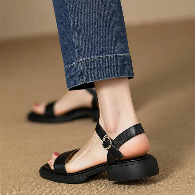 Brigitte Low Heel Sandals