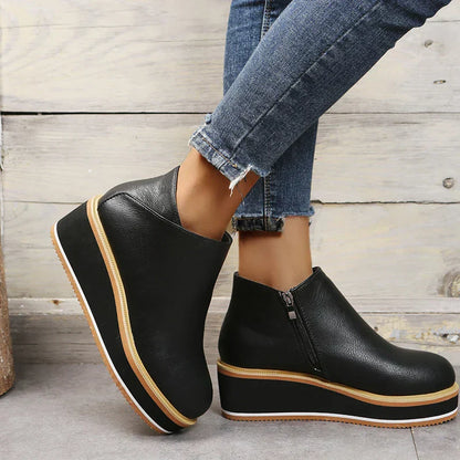 Ava| Ankle Boots with Zipper| 40% OFF