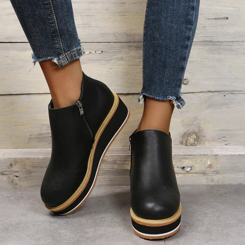 Ava| Ankle Boots with Zipper| 40% OFF