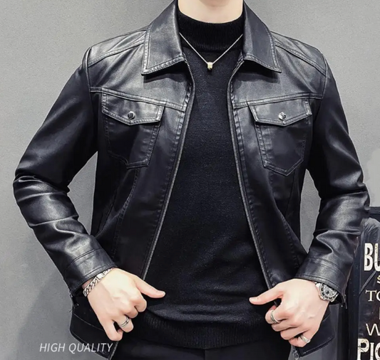 Mac Men's Jacket| Motorcycle Fashion Leather Casual