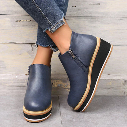 Ava| Ankle Boots with Zipper| 40% OFF