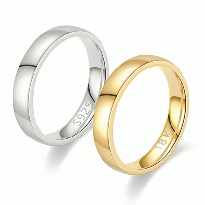 Elegant band ring with polished finish