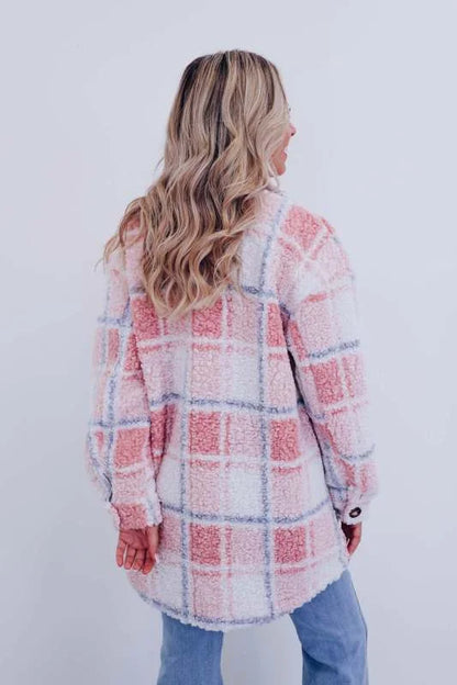 Giovana™ Polar Fleece Plaid Jacket